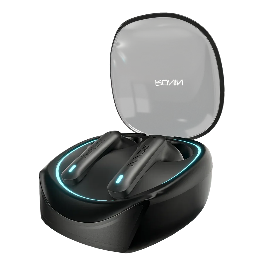 Ronin Dynasty TWS Gaming Earbuds with LED Ring Case